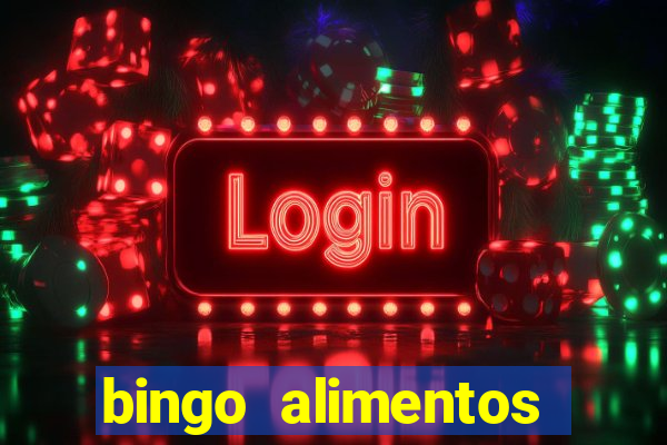 bingo alimentos para imprimir